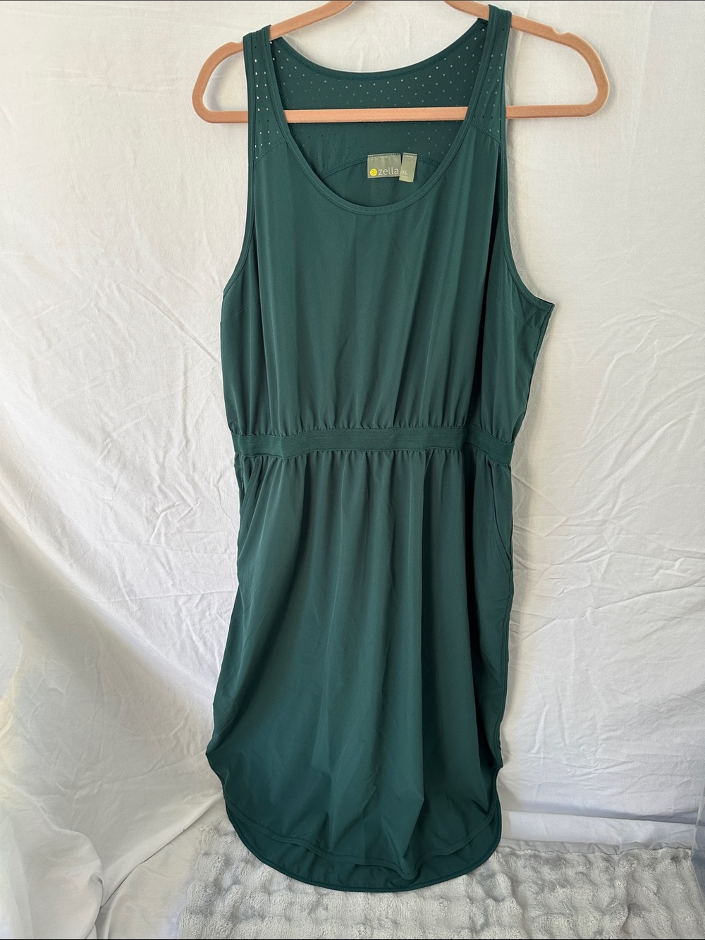 Zella Deep Green Sleeveless Athletic Dress